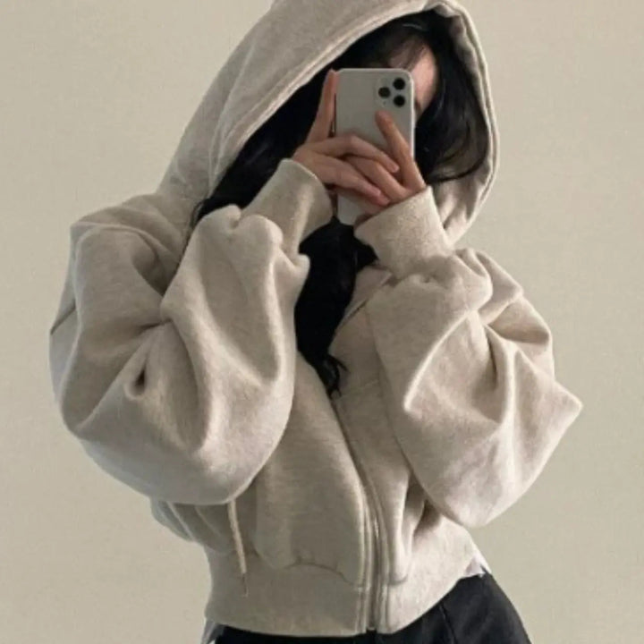 Mirla | Hoodie med Dragkedja-Eva Jonsson