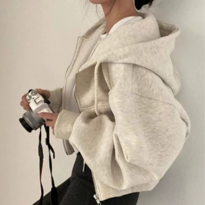 Mirla | Hoodie med Dragkedja-Eva Jonsson