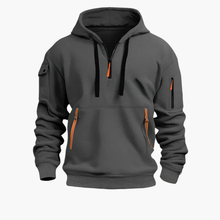Mirla | Hoodie med Dragkedja - Funktionell Fritids-Hoodie för Vardag och Utomhus-Eva Jonsson