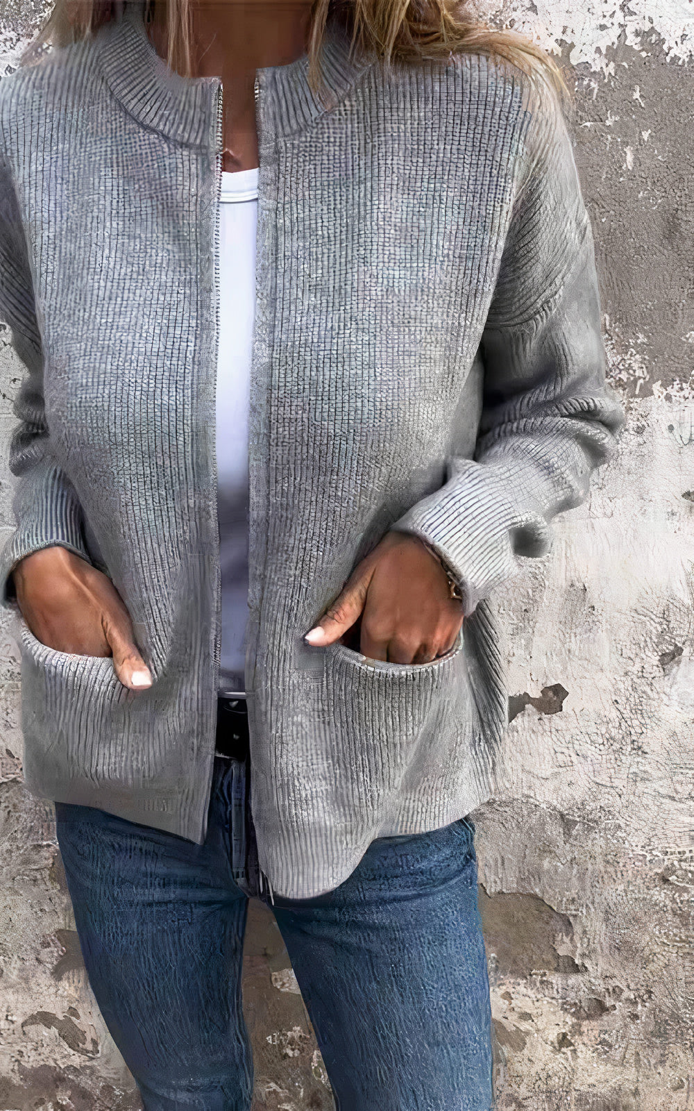 Mirla | Hoodie med Dragkedja - Stilfull Övergångjacka för Vardag och Fritid-Eva Jonsson