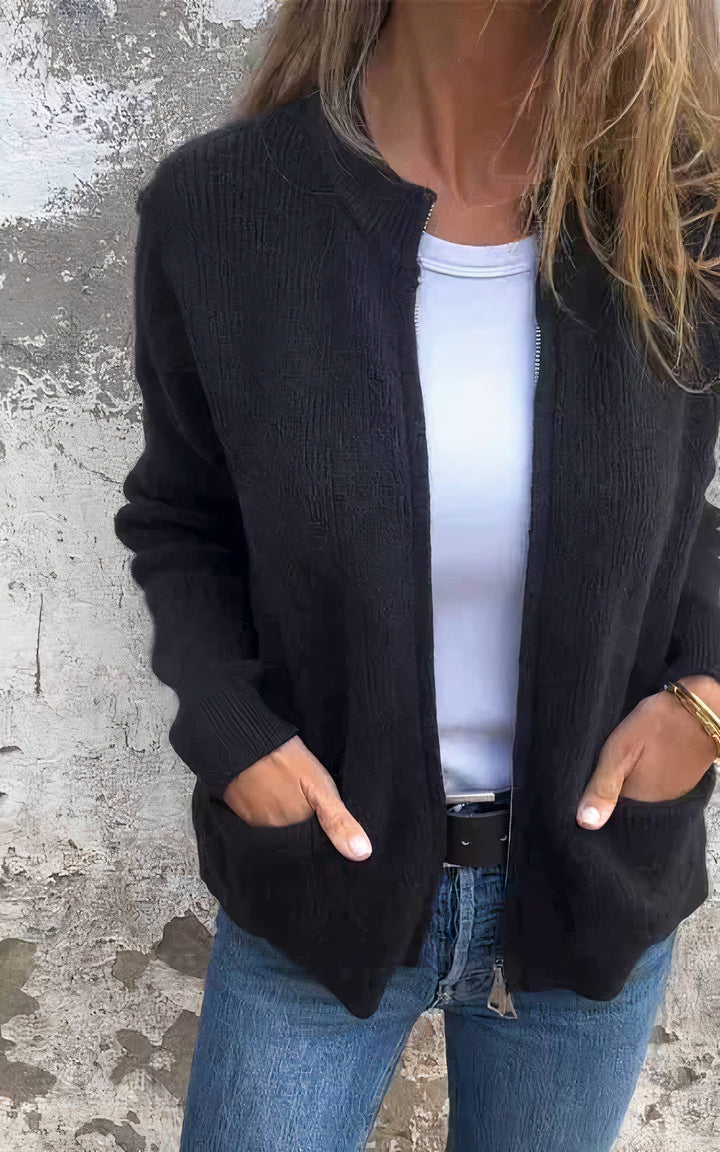 Mirla | Hoodie med Dragkedja - Stilfull Övergångjacka för Vardag och Fritid-Eva Jonsson