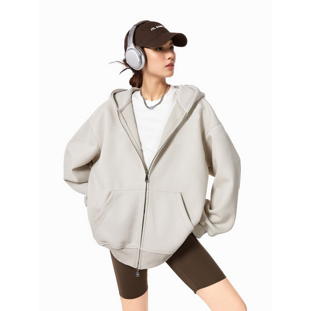 Mirla | Hoodie med Dragkedja för Damer-Eva Jonsson