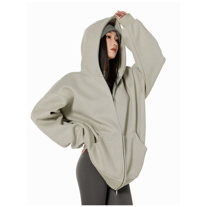 Mirla | Hoodie med Dragkedja för Damer-Eva Jonsson