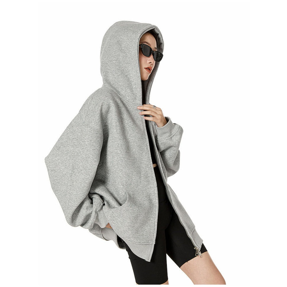 Mirla | Hoodie med Dragkedja för Damer-Eva Jonsson