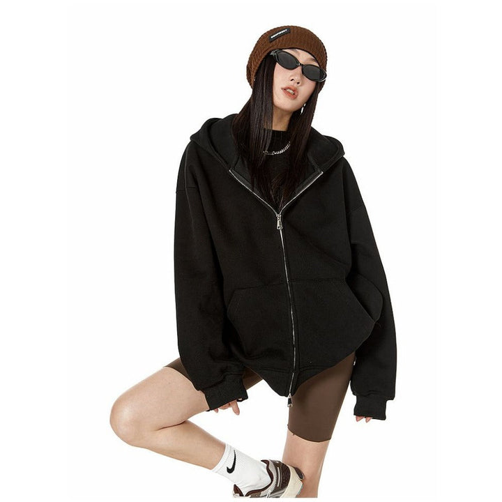 Mirla | Hoodie med Dragkedja för Damer-Eva Jonsson