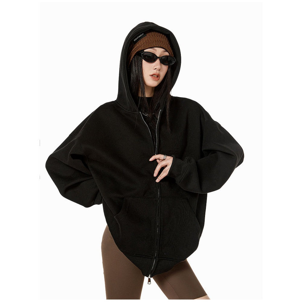 Mirla | Hoodie med Dragkedja för Damer-Eva Jonsson