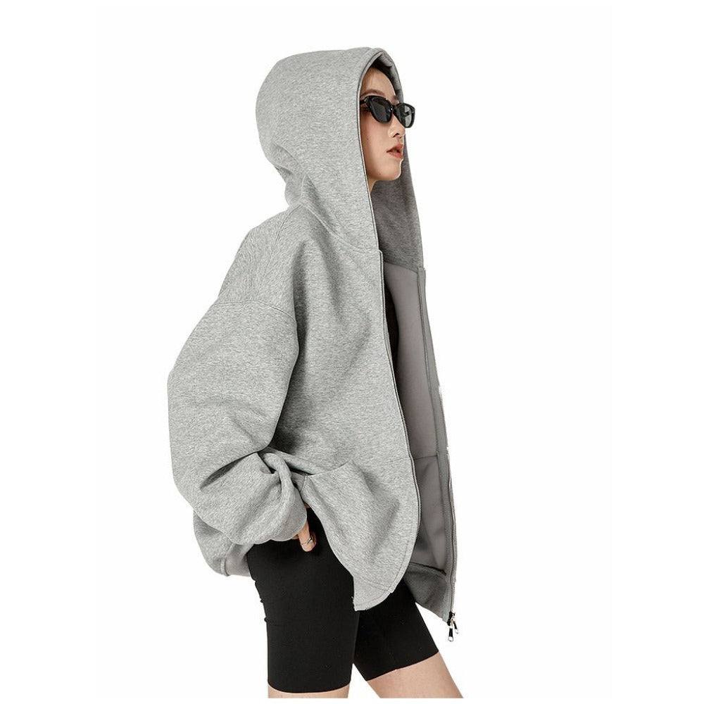 Mirla | Hoodie med Dragkedja för Damer-Eva Jonsson