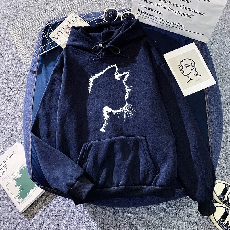 Mirla | Hoodie med Kattmotiv-Eva Jonsson