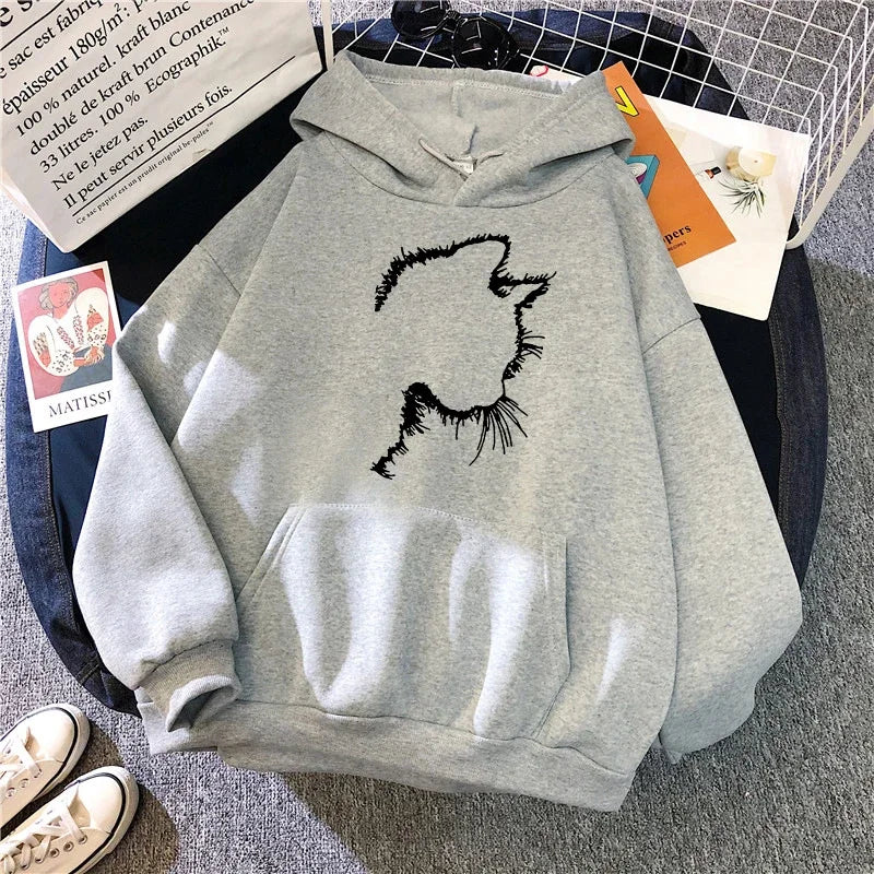 Mirla | Hoodie med Kattmotiv-Eva Jonsson