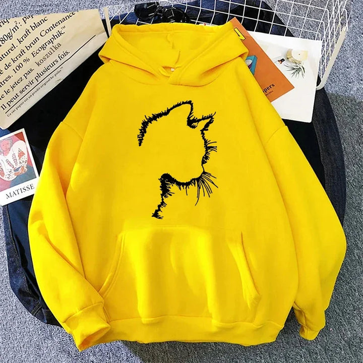 Mirla | Hoodie med Kattmotiv-Eva Jonsson