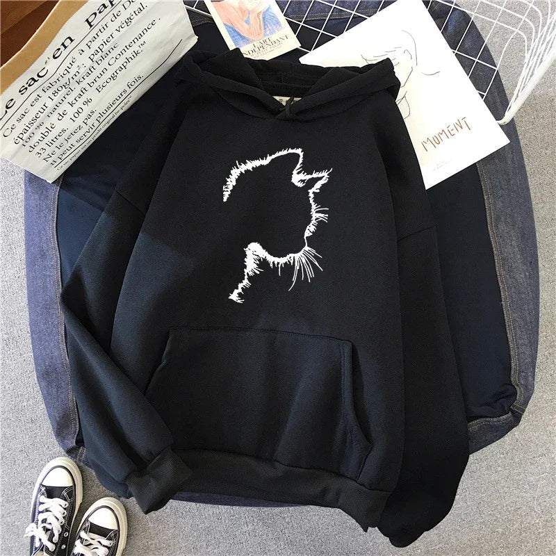Mirla | Hoodie med Kattmotiv-Eva Jonsson
