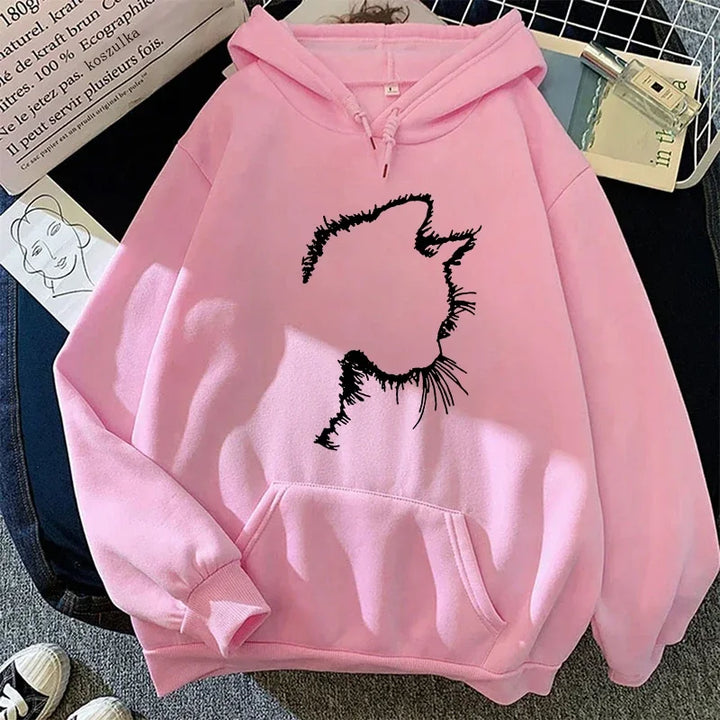 Mirla | Hoodie med Kattmotiv-Eva Jonsson