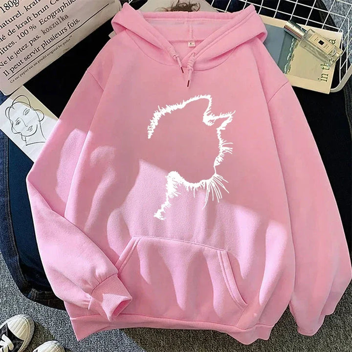 Mirla | Hoodie med Kattmotiv-Eva Jonsson