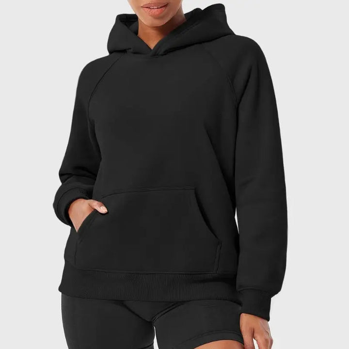 Mirla | Hoodie med Raglanärmar och Kengurufickor-Eva Jonsson