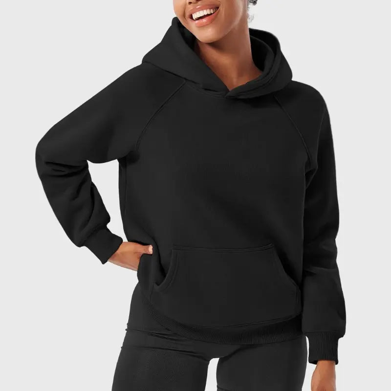 Mirla | Hoodie med Raglanärmar och Kengurufickor-Eva Jonsson