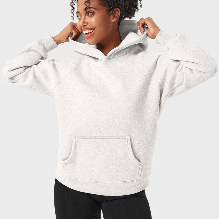 Mirla | Hoodie med Raglanärmar och Kengurufickor-Eva Jonsson