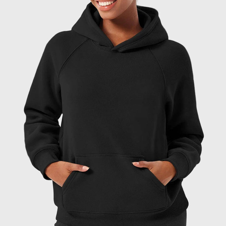 Mirla | Hoodie med Raglanärmar och Kengurufickor-Eva Jonsson