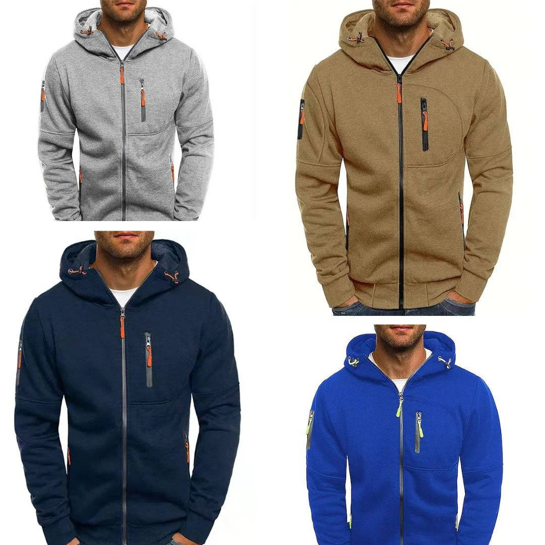 Mirla | Hoodie med genomgående dragkedja - Bekväm hoodie-Eva Jonsson