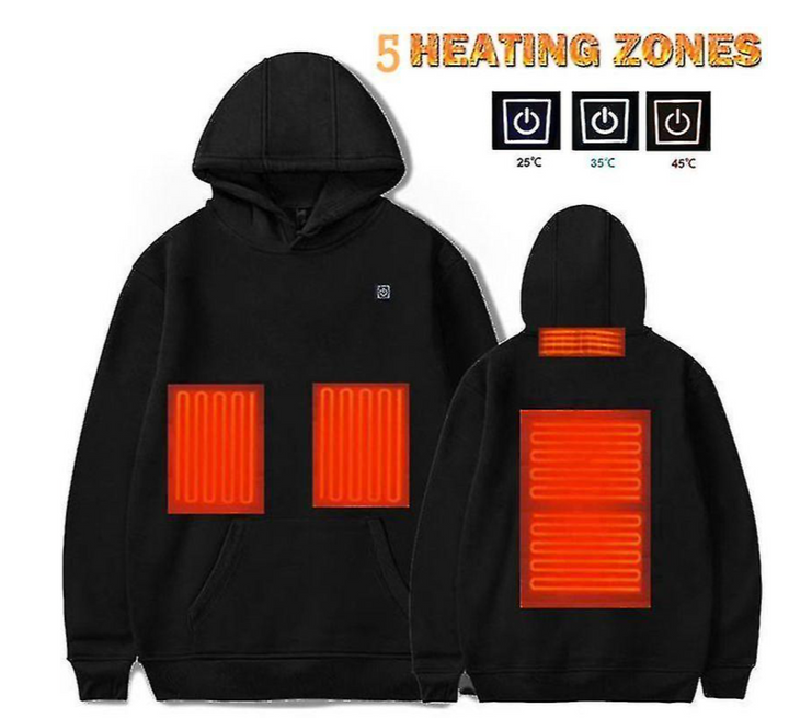 Mirla | Hoodies, Usb Elektrisk Värme Lätta Hoodie-Tröjor Jacka-Eva Jonsson