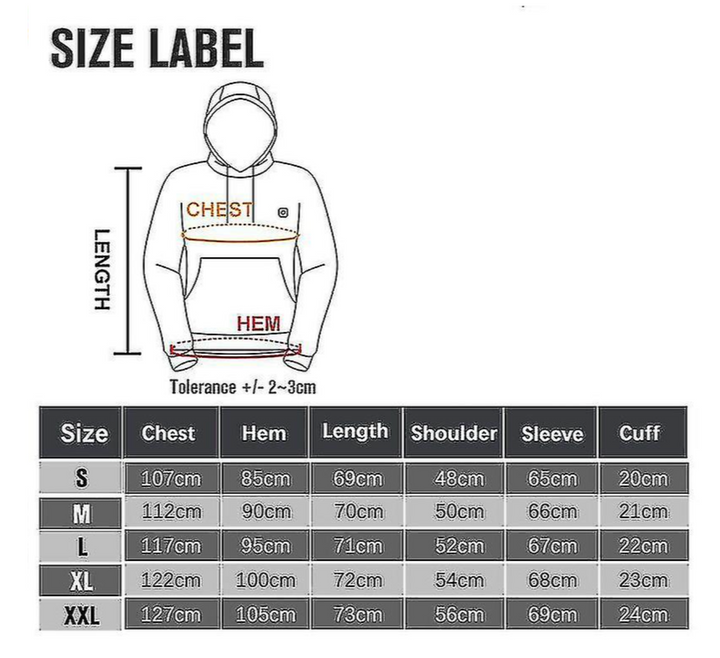 Mirla | Hoodies, Usb Elektrisk Värme Lätta Hoodie-Tröjor Jacka-Eva Jonsson