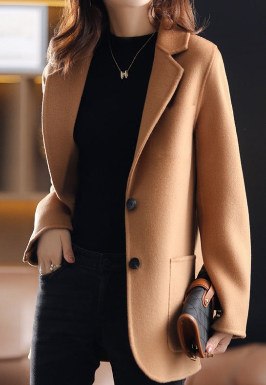 Mirla | Höst och Vinter Förstärkt Tweed Dam Blazer-Eva Jonsson
