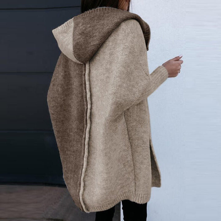 Mirla | Huva stickad cardigan-Eva Jonsson
