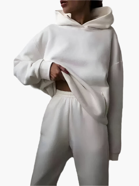 Mirla | Huvtröja & Joggingbyxor Set - Vinter Fritidsdräkt, Avslappnad Lounge Outfit-Eva Jonsson