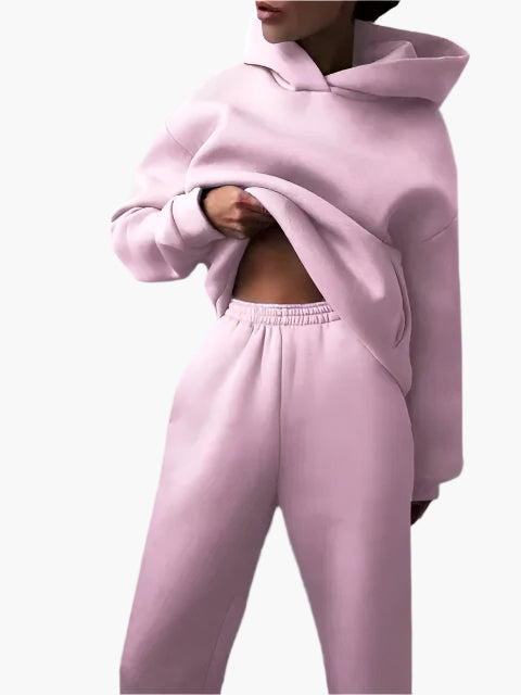 Mirla | Huvtröja & Joggingbyxor Set - Vinter Fritidsdräkt, Avslappnad Lounge Outfit-Eva Jonsson