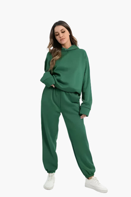 Mirla | Huvtröja & Joggingbyxor Set - Vinter Fritidsdräkt, Avslappnad Lounge Outfit-Eva Jonsson