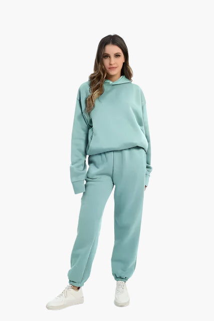 Mirla | Huvtröja & Joggingbyxor Set - Vinter Fritidsdräkt, Avslappnad Lounge Outfit-Eva Jonsson