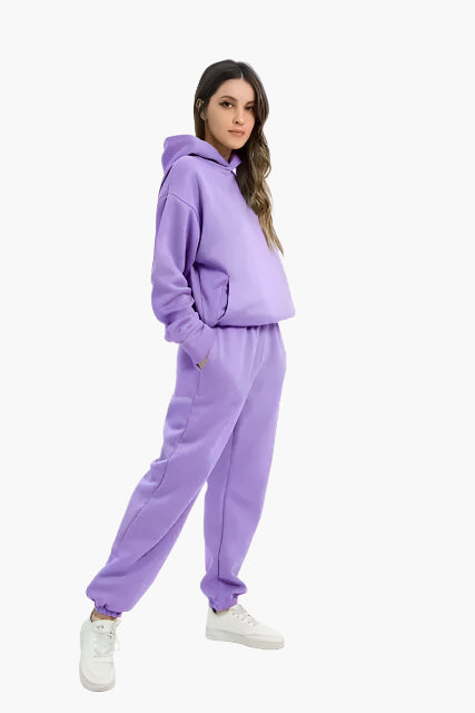 Mirla | Huvtröja & Joggingbyxor Set - Vinter Fritidsdräkt, Avslappnad Lounge Outfit-Eva Jonsson