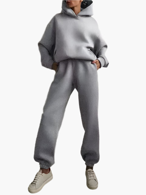 Mirla | Huvtröja & Joggingbyxor Set - Vinter Fritidsdräkt, Avslappnad Lounge Outfit-Eva Jonsson