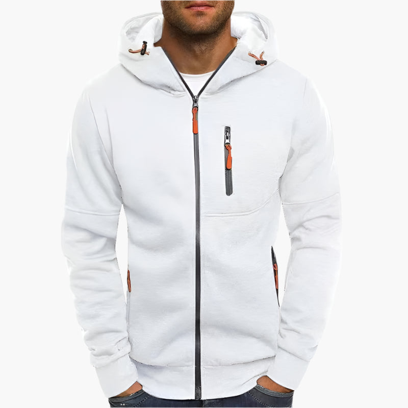 Mirla | Huvtröja Sportig Fritid - Bekväm Hoodie med Dragkedja och Fickor-Eva Jonsson