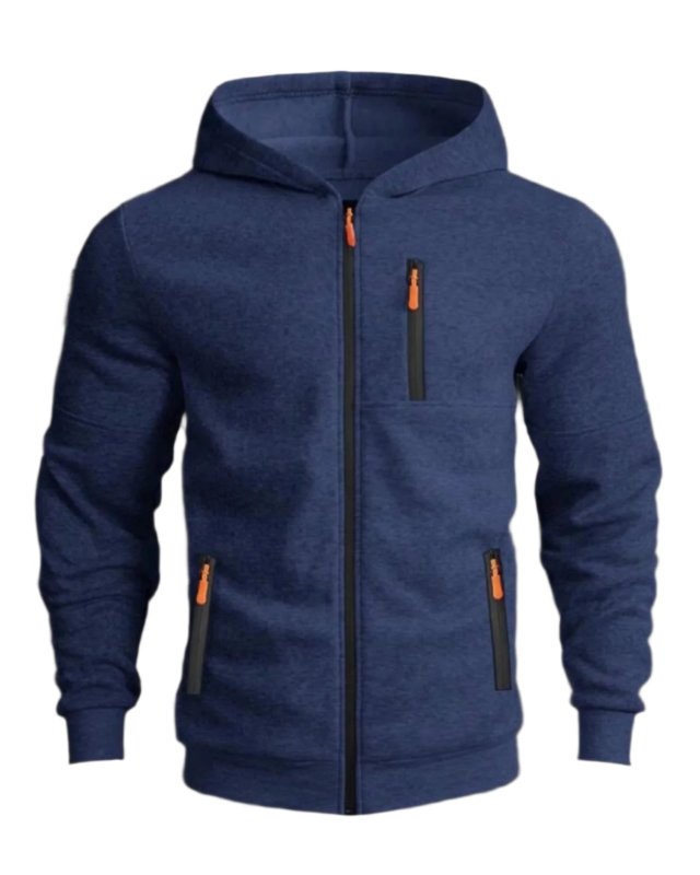 Mirla | Huvtröja Sportig Fritid - Bekväm Hoodie med Dragkedja och Fickor-Eva Jonsson
