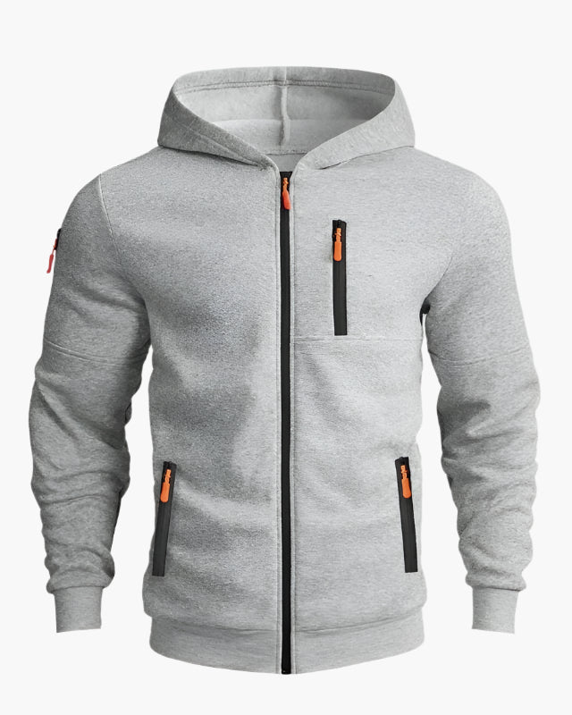Mirla | Huvtröja Sportig Fritid - Bekväm Hoodie med Dragkedja och Fickor-Eva Jonsson