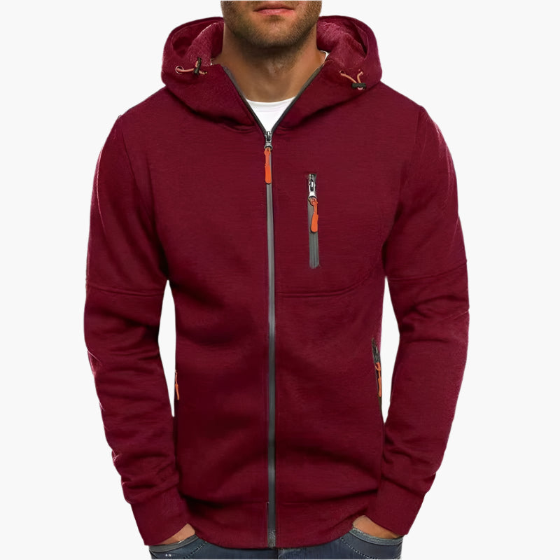 Mirla | Huvtröja Sportig Fritid - Bekväm Hoodie med Dragkedja och Fickor-Eva Jonsson
