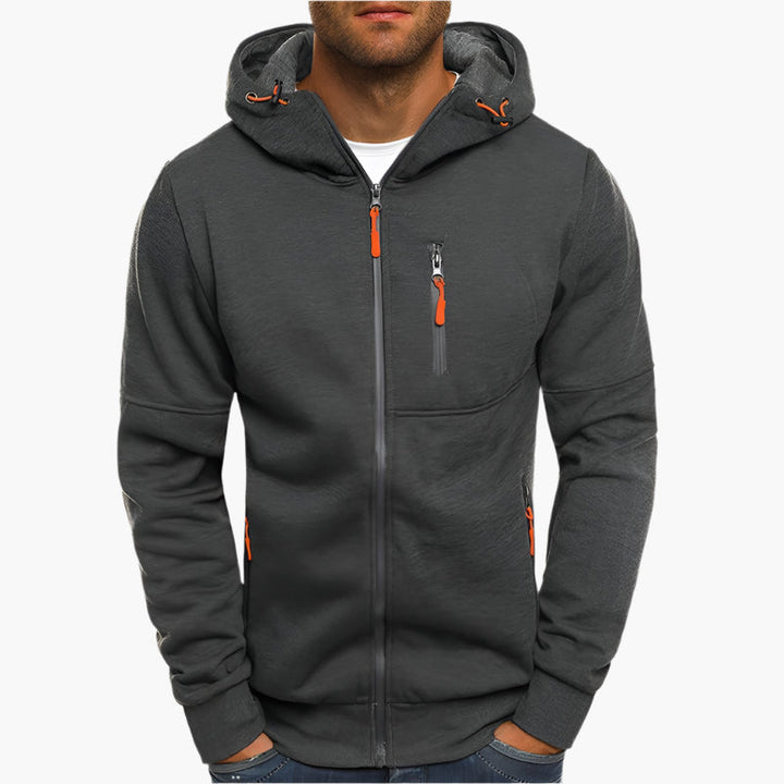 Mirla | Huvtröja Sportig Fritid - Bekväm Hoodie med Dragkedja och Fickor-Eva Jonsson