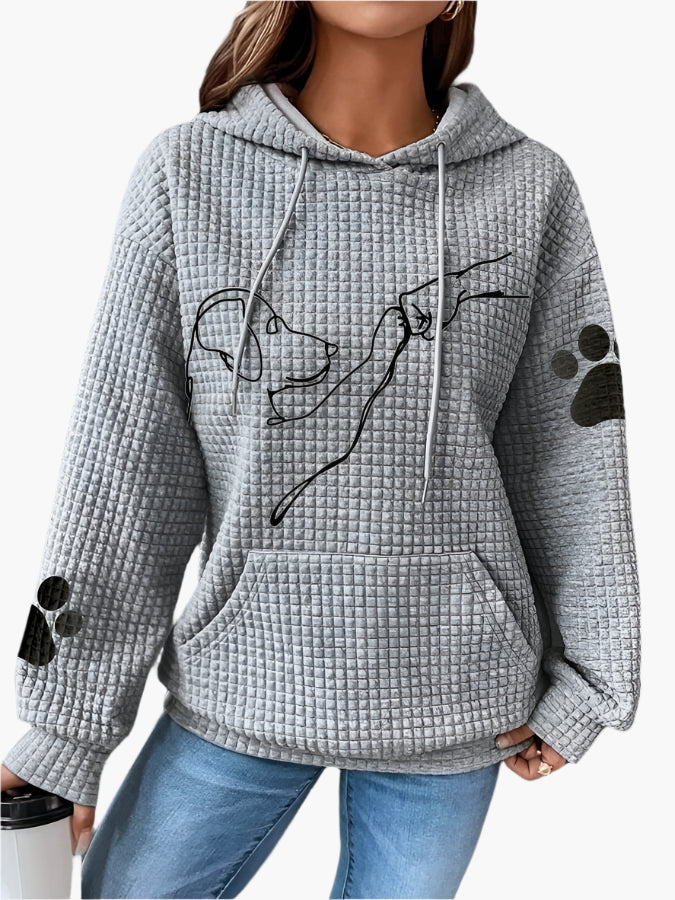 Mirla | Huvtröja med Hundmotiv - Bekväm Hoodie för Hundälskare, Fritid & Vardag-Eva Jonsson