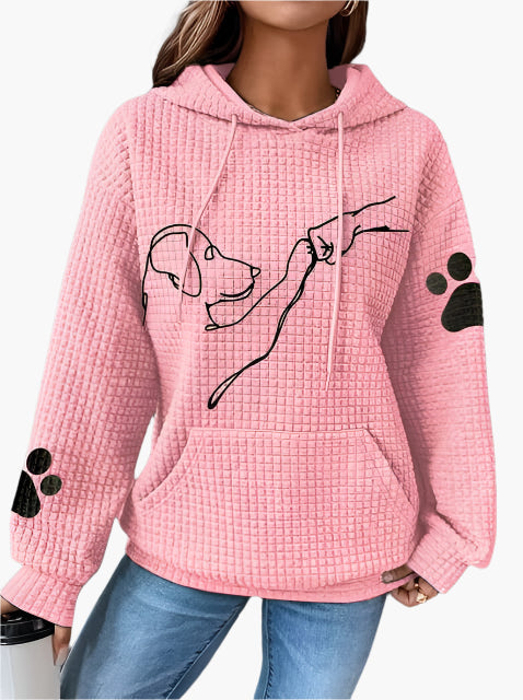 Mirla | Huvtröja med Hundmotiv - Bekväm Hoodie för Hundälskare, Fritid & Vardag-Eva Jonsson