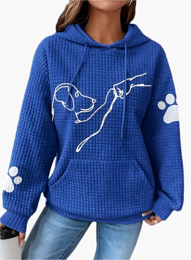 Mirla | Huvtröja med Hundmotiv - Bekväm Hoodie för Hundälskare, Fritid & Vardag-Eva Jonsson