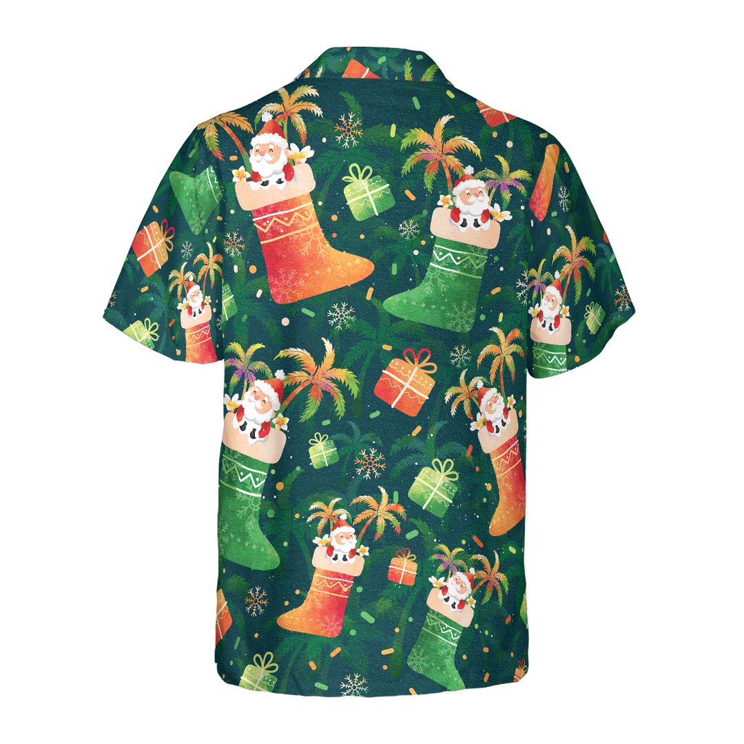 Mirla | Hyperfavor Jul Hawaiian Shirts Santa Julstrumpa Mönster Skjorta Korta Ärmar Julskjorta Presentidé För Män och Kvinnor-Eva Jonsson