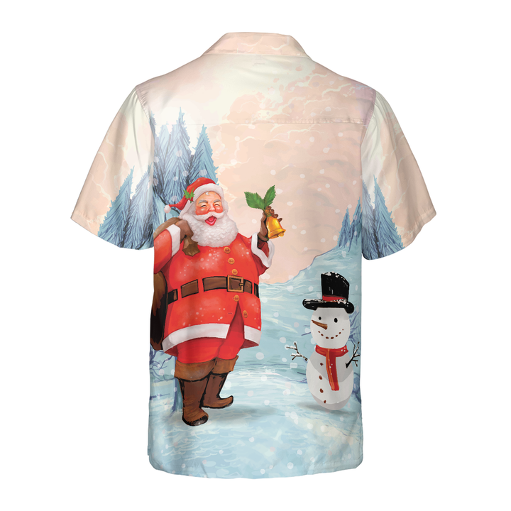 Mirla | Hyperfavor Jul Hawaiian Shirts Santa med Snögubbe T-Shirt Korta Ärmar Jul T-Shirt Idé Present För Män och Kvinnor-Eva Jonsson