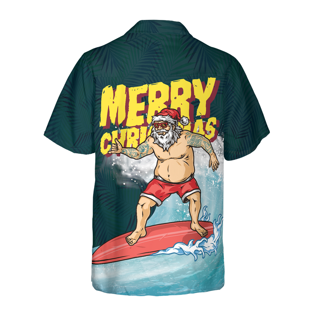 Mirla | Hyperfavor Jul-Hawaiiskjortor Surfande Jultomte Glad Jul T-Shirt Kortärmad Julskjortor Presentidé För Män och Kvinnor-Eva Jonsson