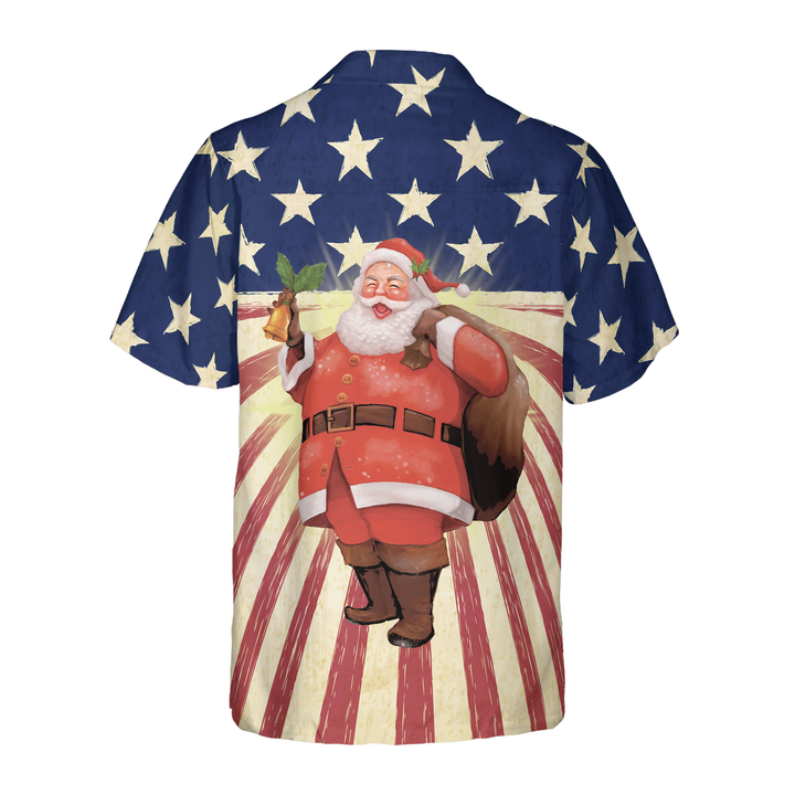 Mirla | Hyperfavor Santa Jul Santa Amerika Hawaiian Shirt Jul Shirt Kortärmad Knappnerk Shirt För Män och Kvinnor-Eva Jonsson