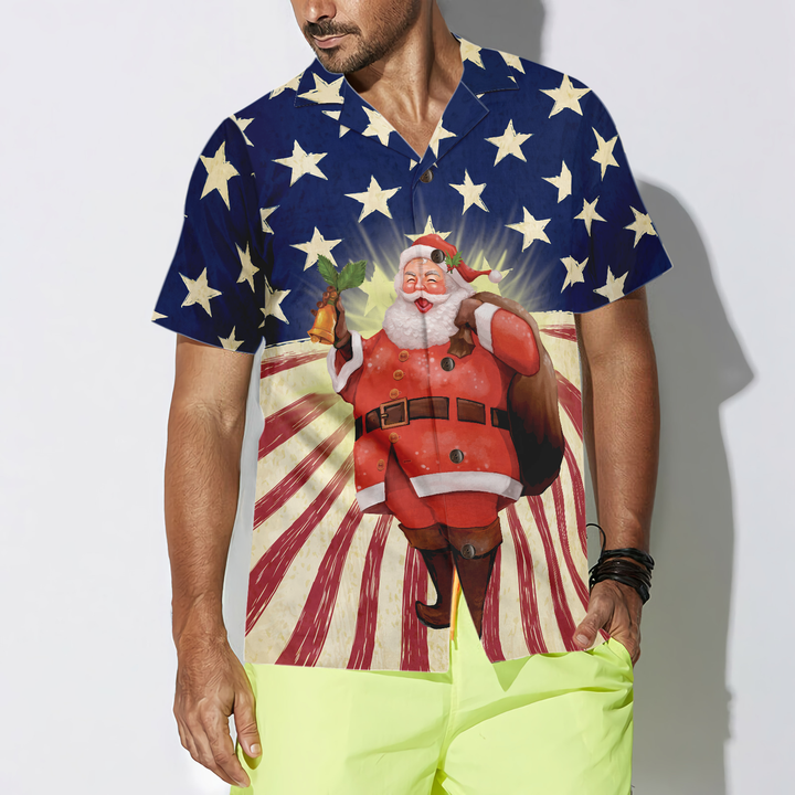 Mirla | Hyperfavor Santa Jul Santa Amerika Hawaiian Shirt Jul Shirt Kortärmad Knappnerk Shirt För Män och Kvinnor-Eva Jonsson