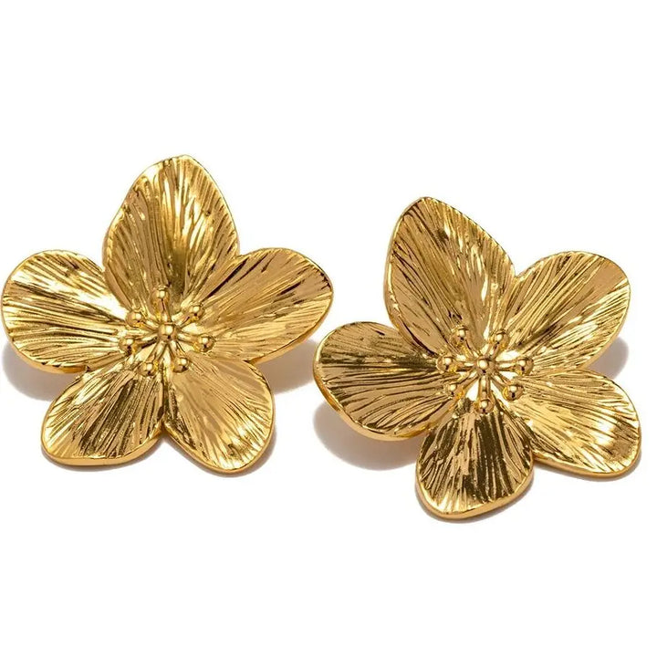 Mirla | Hypoallergen Vintage-Blomplugg, 18K Guldpläterad-Eva Jonsson