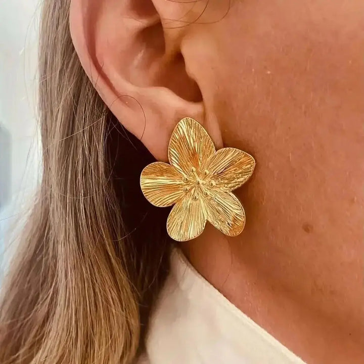 Mirla | Hypoallergen Vintage-Blomplugg, 18K Guldpläterad-Eva Jonsson