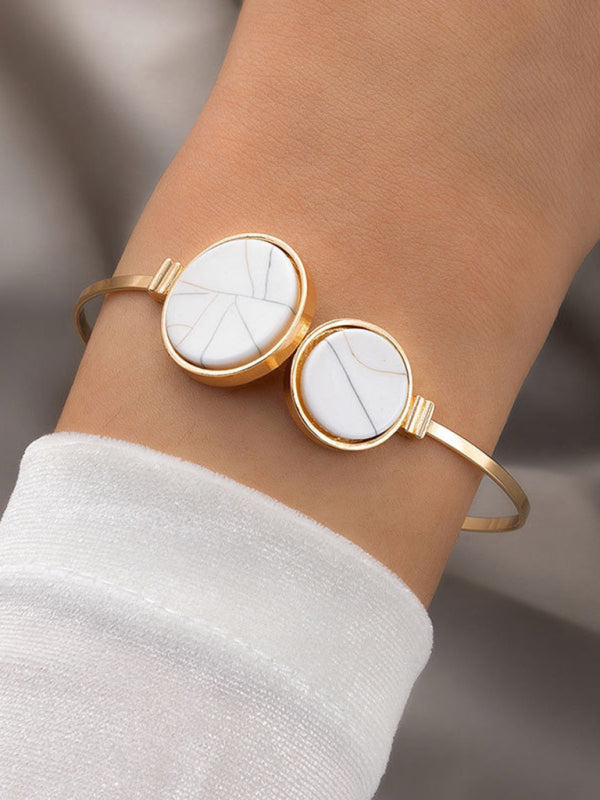 Mirla | Inbäddad Offentlig Femdelad Armband Geometrisk Kärleks Trekant Armband Sats-Eva Jonsson