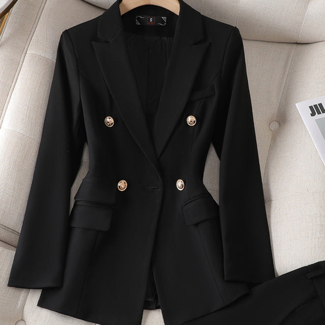 Mirla | Isabelle Blazer och Byxor Set-Eva Jonsson