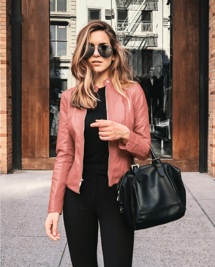 Mirla | Jacka Dam Slim Fit Läderjacka Dam Perfekt för Hösten Trendig & Avslappnad-Eva Jonsson